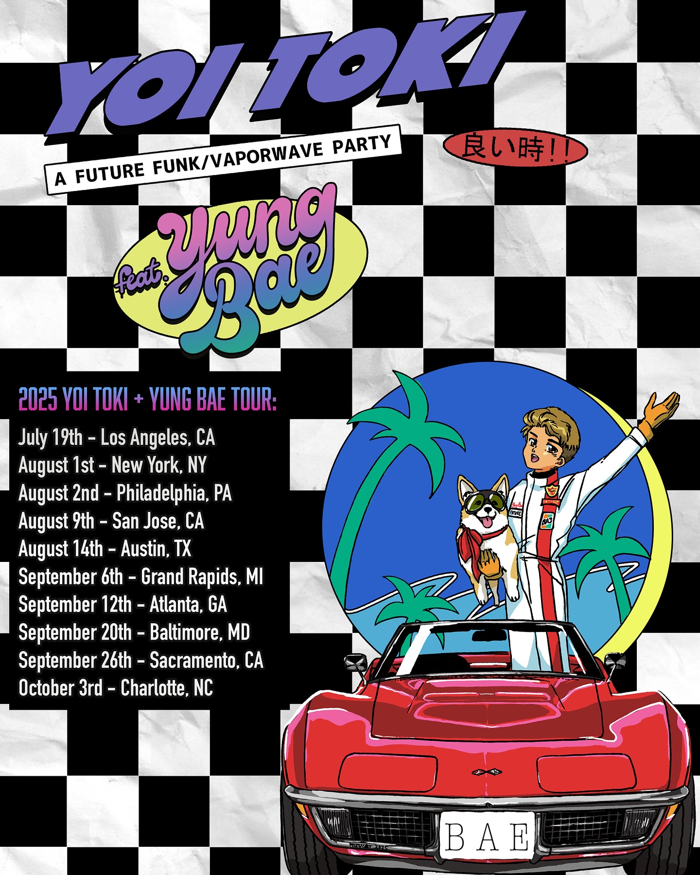 Yoi Toki A Future Funk Party Tour Poster 2025